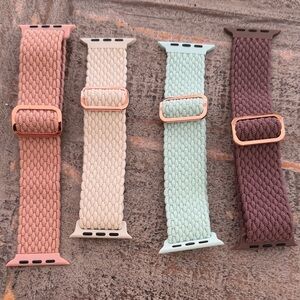 Set of Four Braided Watch Bands